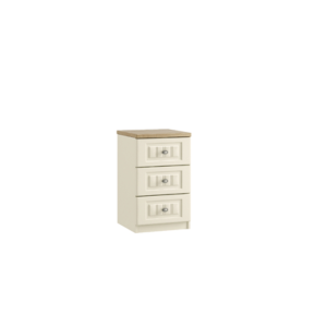 Portofino 3 drawer bedside cabinet