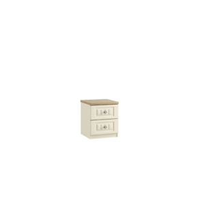 portofino 2 drawer bedside cabinet