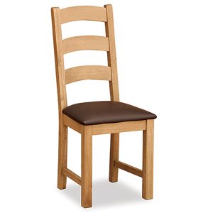Salisbury Faux Leather Ladder Dining Chair