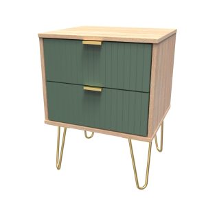 Linear 2 Drawer Bedside