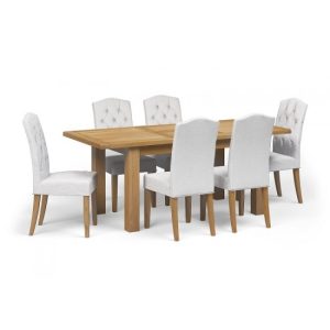 Burford Oak Upholstered Chair